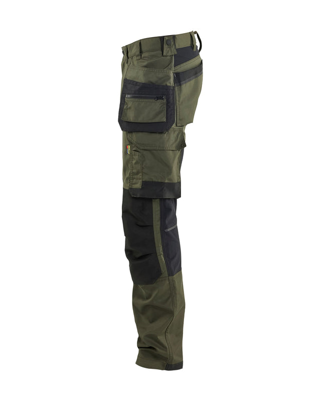 Craftsman trousers with stretch Forest Night/Black (4298)