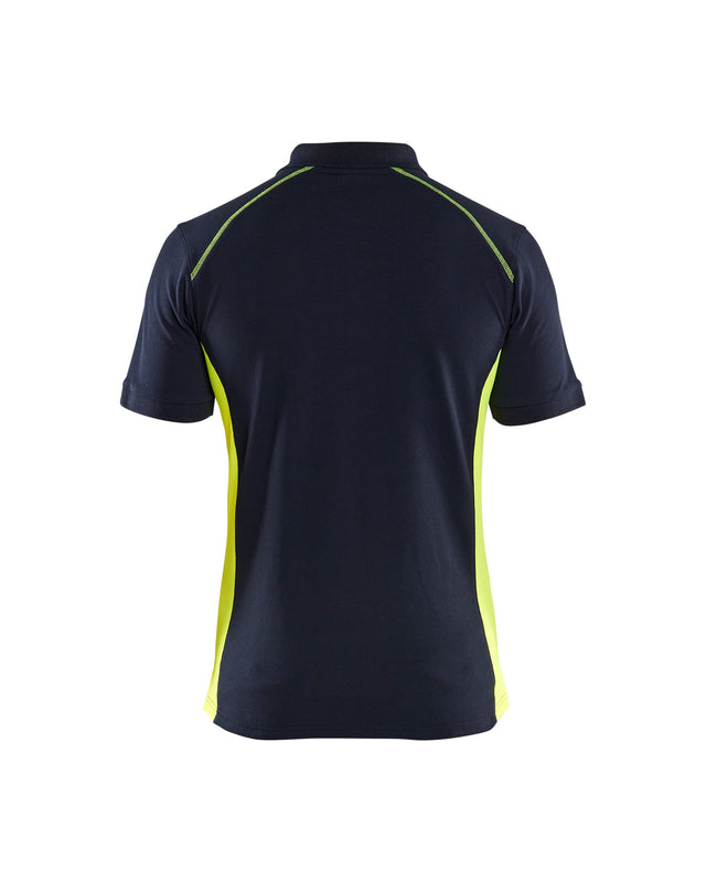 Polo shirt Dark navy blue/Hi-vis yellow (8633)