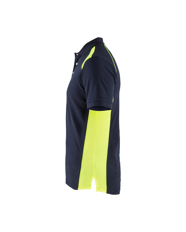 Polo shirt Dark navy blue/Hi-vis yellow (8633)