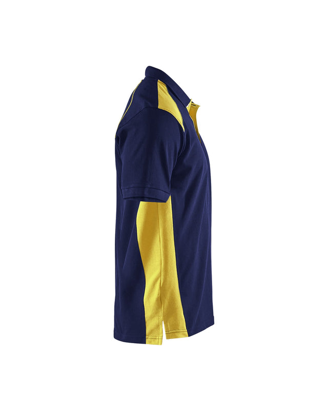 Polo shirt Navy blue/Hi-vis yellow (8933)