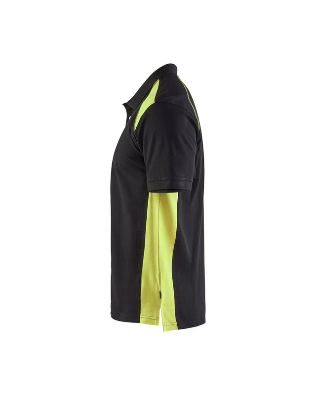 Polo shirt Black/Hi-vis yellow (9933)