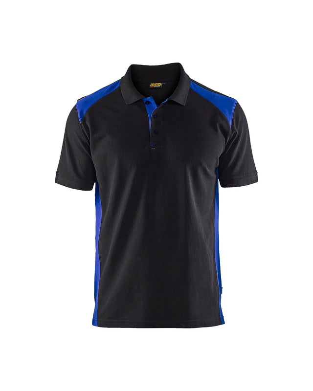 Polo shirt Black/Cornflower blue (9985)