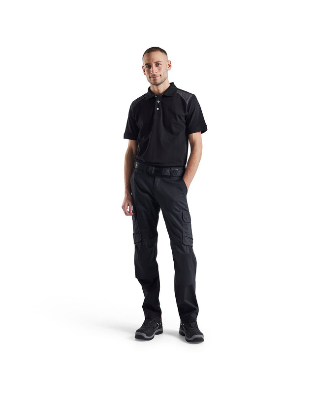 Polo shirt Black/Dark grey (9998)