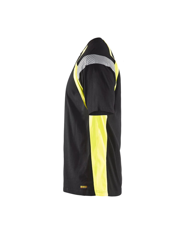 T-shirt Black/Hi-vis yellow (9933)