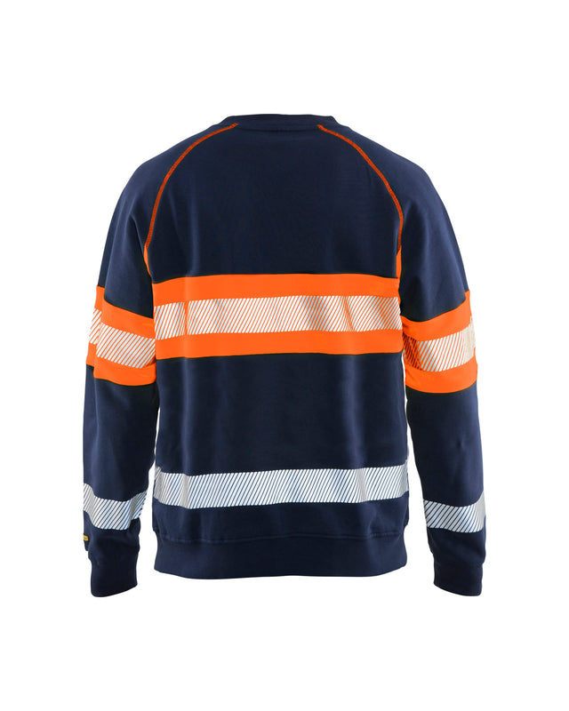 Hi-Vis Sweater Navy blue/Orange (8953)