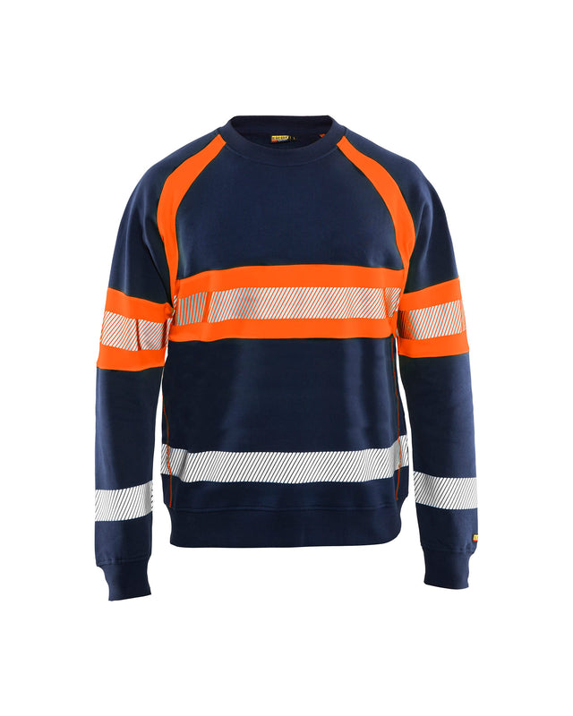 Hi-Vis Sweater Navy blue/Orange (8953)