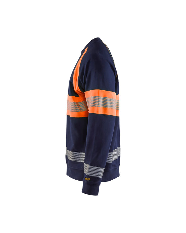 Hi-Vis Sweater Navy blue/Orange (8953)