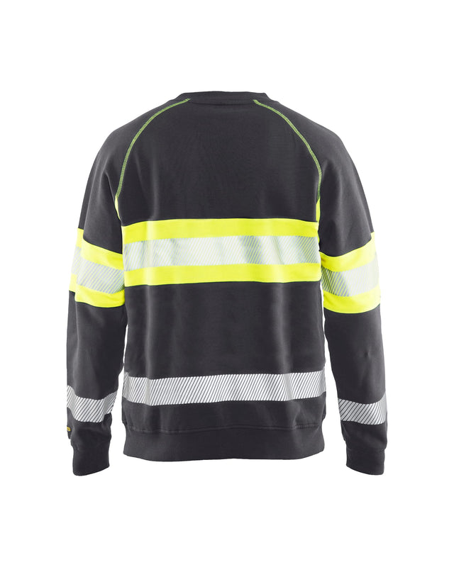 Hi-Vis Sweater Mid grey/Hi-vis yellow (9633)