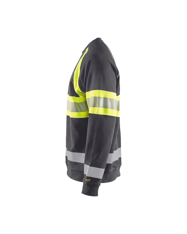 Hi-Vis Sweater Mid grey/Hi-vis yellow (9633)