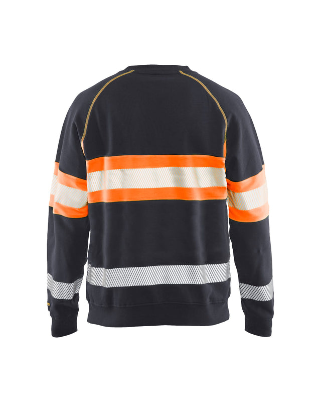 Hi-Vis Sweater Mid grey/ Hi-Vis Orange (9653)
