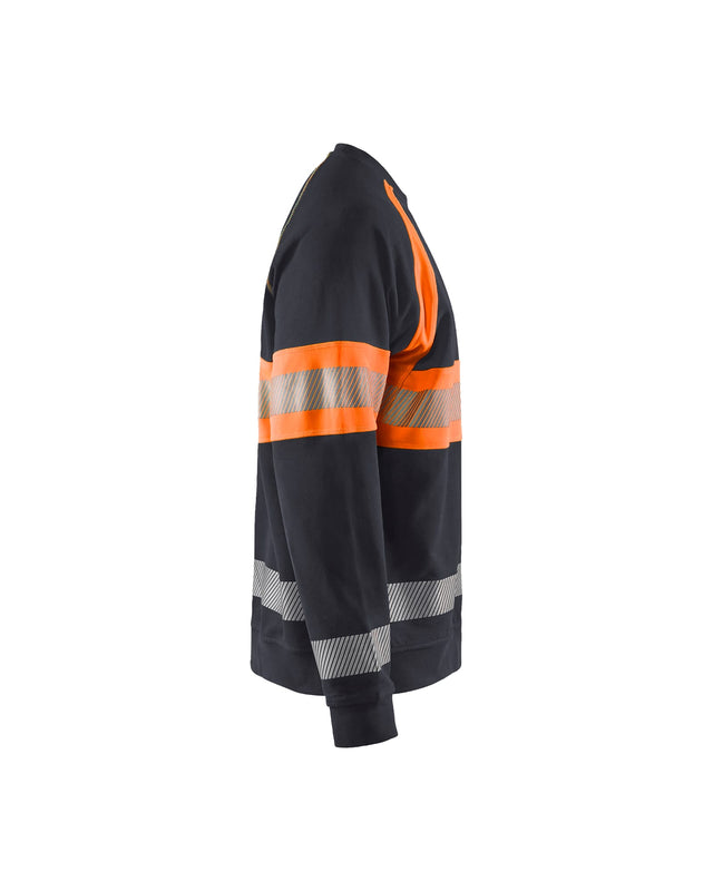 Hi-Vis Sweater Mid grey/ Hi-Vis Orange (9653)