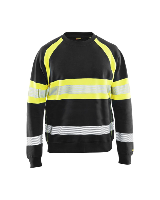 Hi-Vis Sweater Black/Hi-vis yellow (9933)
