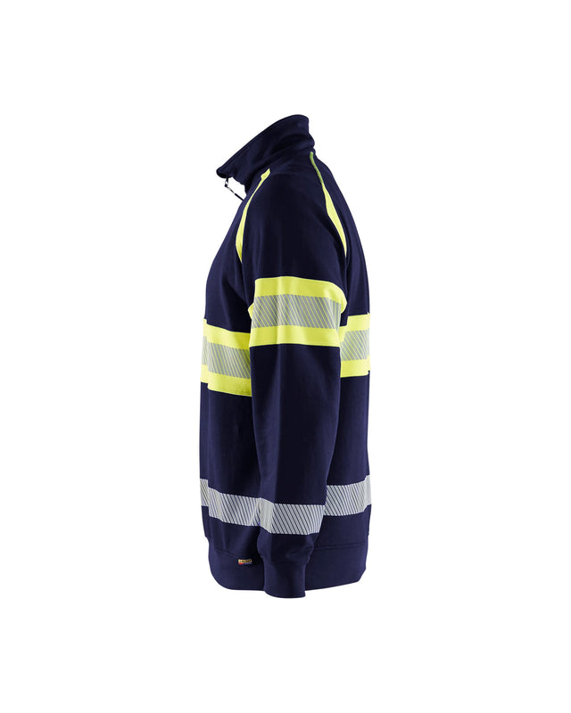 Hi-Vis Sweater Navy blue/Hi-vis yellow (8933)