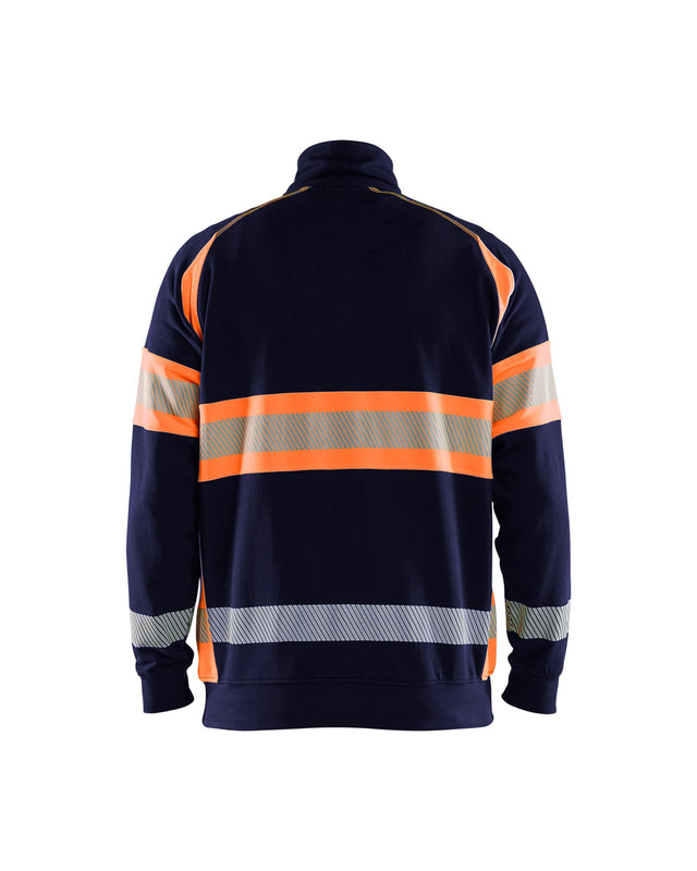 Hi-Vis Sweater Navy blue/Orange (8953)