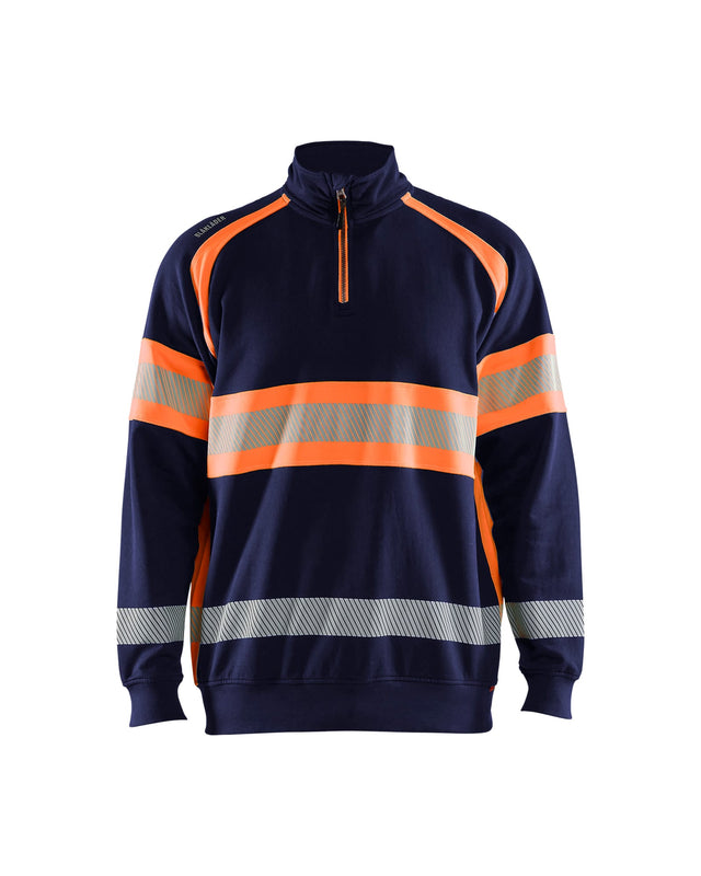 Hi-Vis Sweater Navy blue/Orange (8953)
