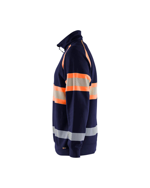 Hi-Vis Sweater Navy blue/Orange (8953)