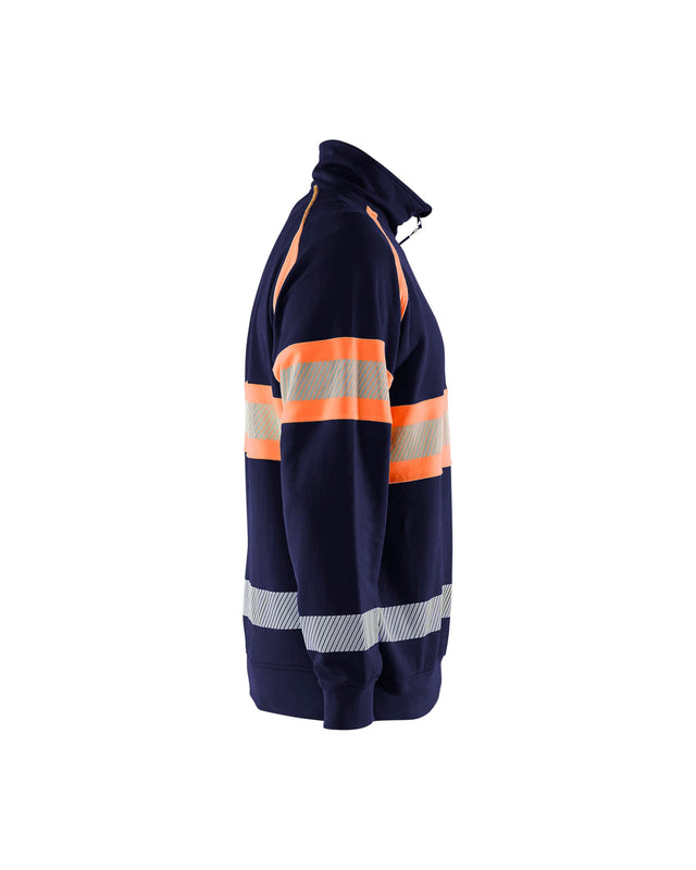 Hi-Vis Sweater Navy blue/Orange (8953)