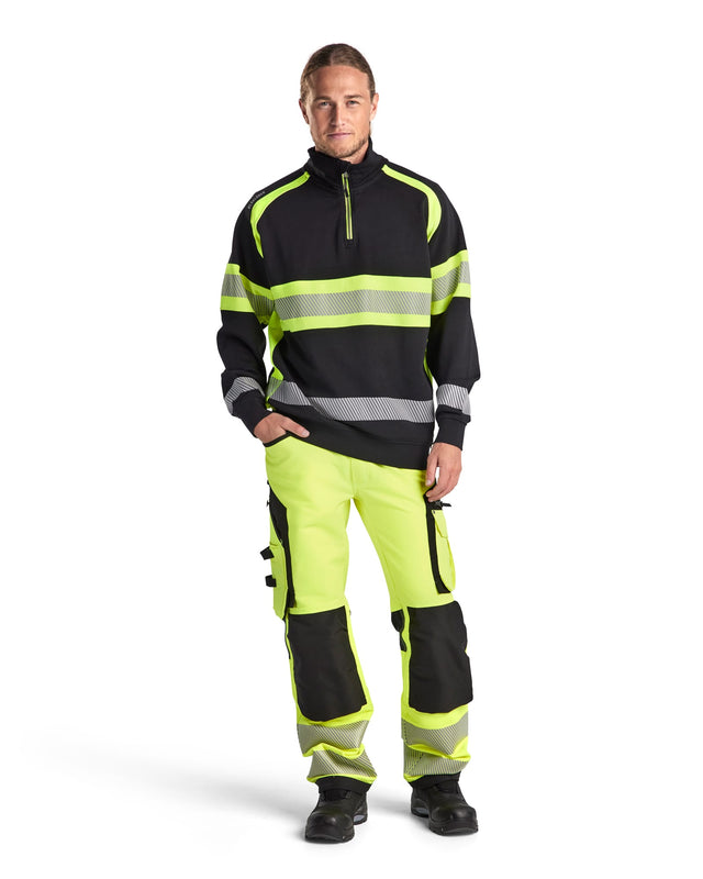 Hi-Vis Sweater Black/Hi-vis yellow (9933)