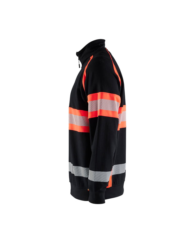 Hi-Vis Sweater Black/Red hi-vis (9955)