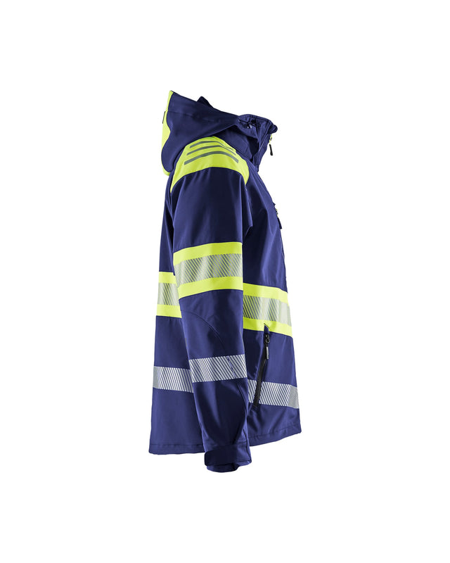 Hi-Vis Softshell Jacket Navy blue/Hi-vis yellow (8933)