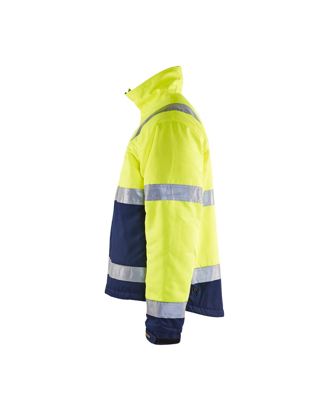 Hi-Vis winter jacket Hi-vis yellow/navy blue (3389)