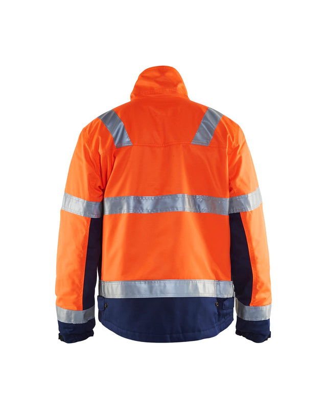 Hi-Vis winter jacket Orange/Navy blue (5389)