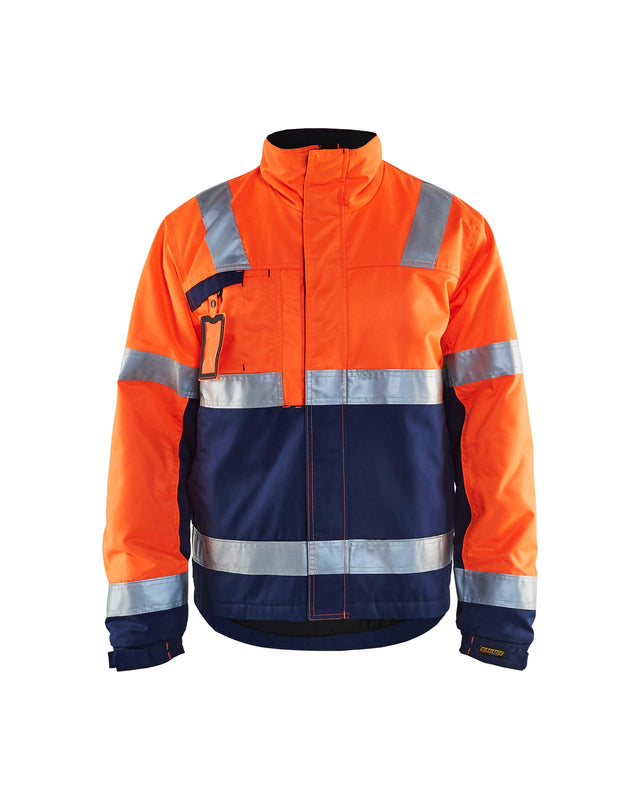 Hi-Vis winter jacket Orange/Navy blue (5389)