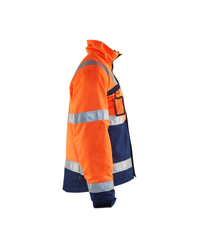 Hi-Vis winter jacket Orange/Navy blue (5389)