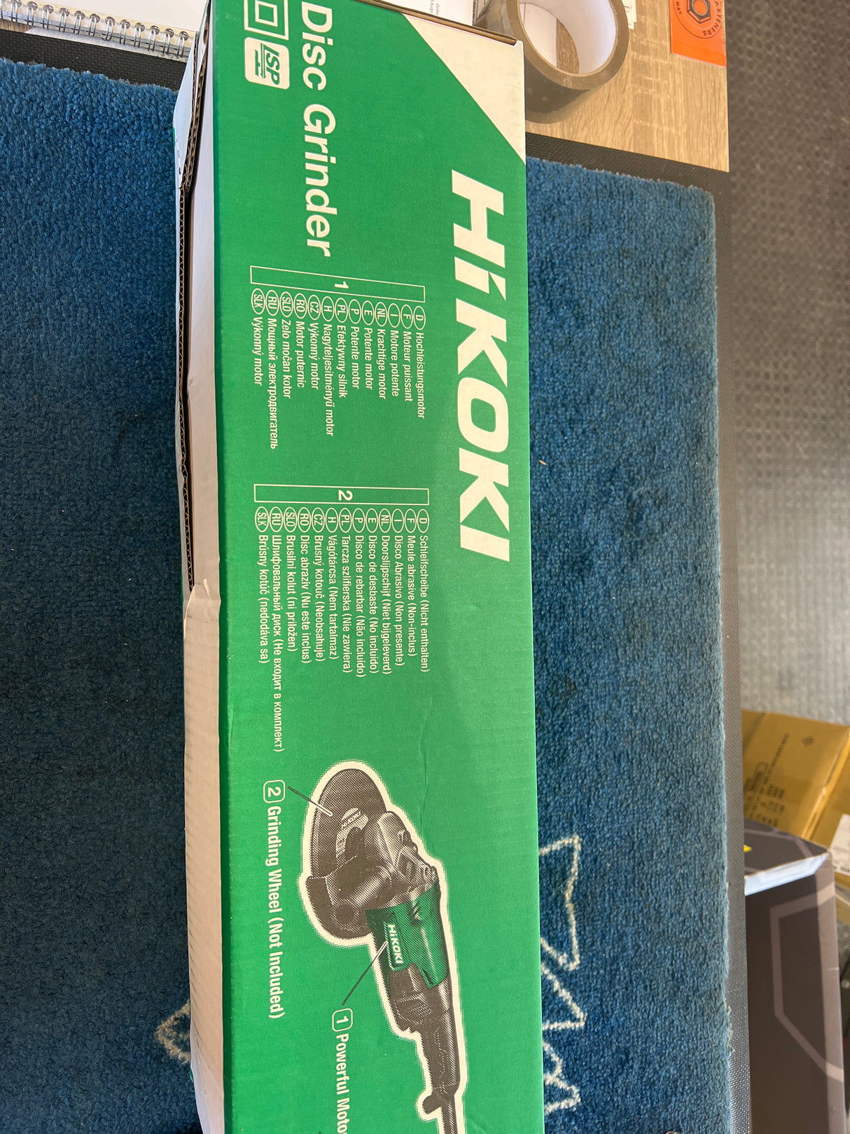 HIKOKI 9" Disc grinder 110v