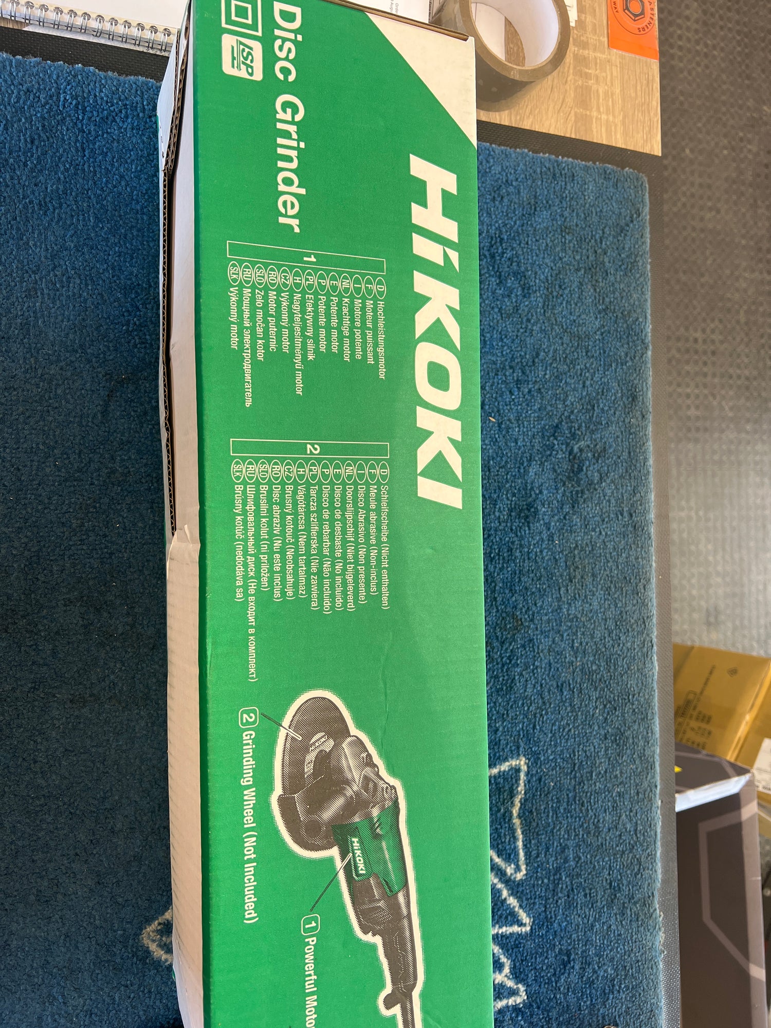 HIKOKI 9" Disc grinder 110v