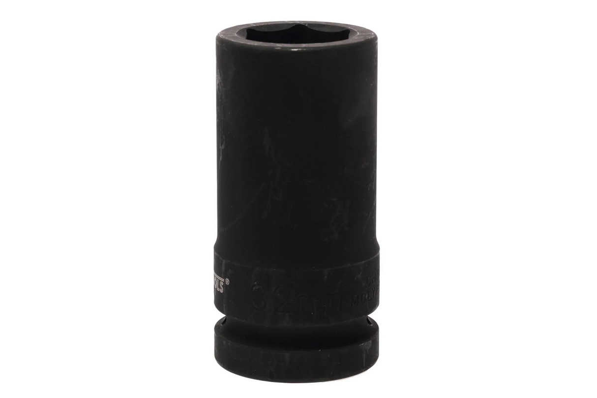 Teng Tools 32mm 1" Drive 6-Point Deep Metric Impact Socket, Chrome Molybdenum - 910632R