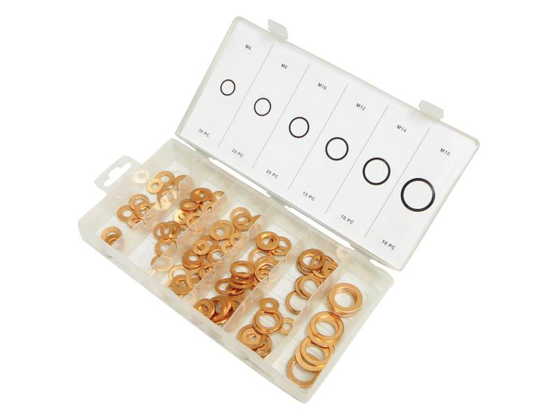 Display Pack 110 pcs. Metric Copper Washer