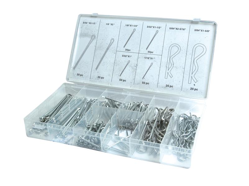 Cotter Pins & Grip Clips Kit, 260 pcs. Display Pack