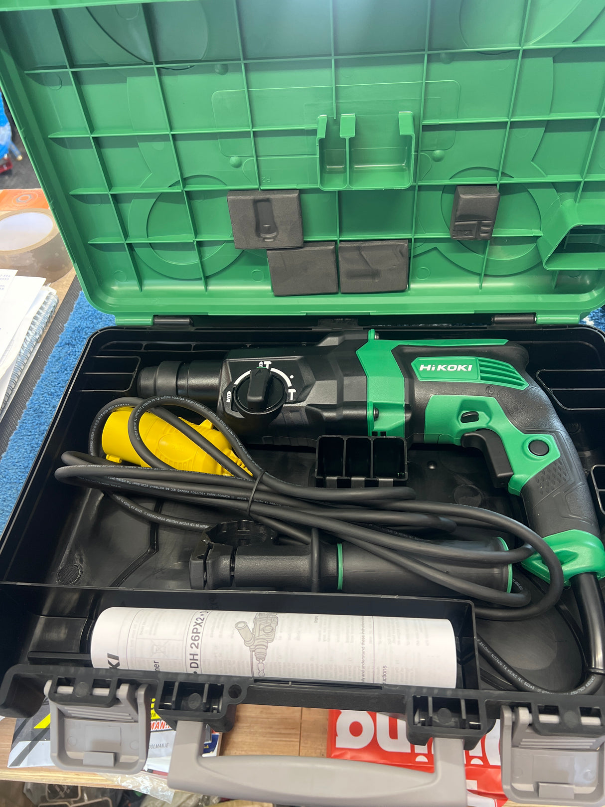 Hikoki DH26PX2 830W SDS Plus 3-Mode Rotary Hammer 230V