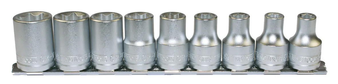 Teng Tools TXE CLIP RAIL 9PC 1/2" - M1210