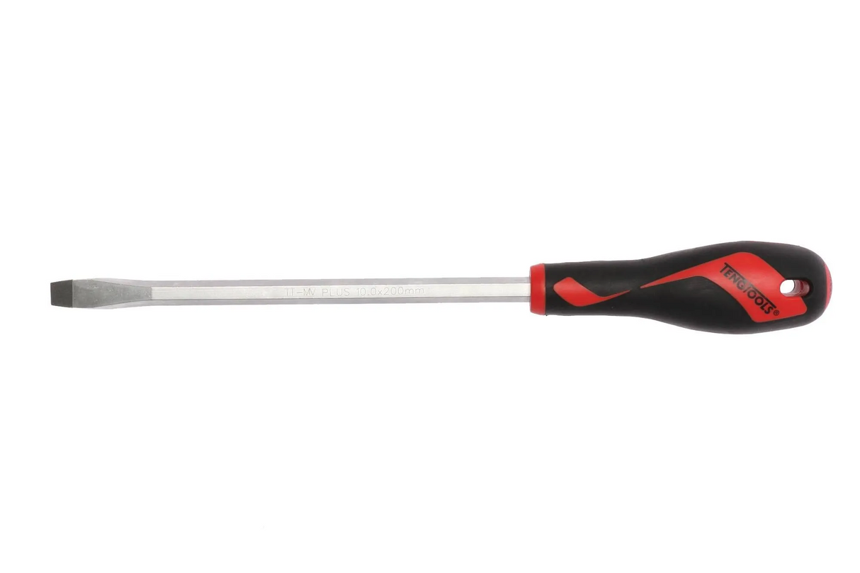 Teng Tools Flat Screwdriver 1.6 X 10.0 X 200mm Hex Shaft - MD935N