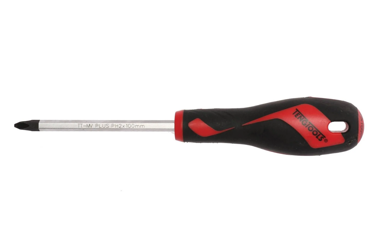Teng Tools PH Screwdriver PH2 X 100mm Hex Shaft - MD952N