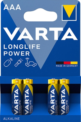 VARTA Alkaline Batteries AAA, 4 pack - VBLPAAA