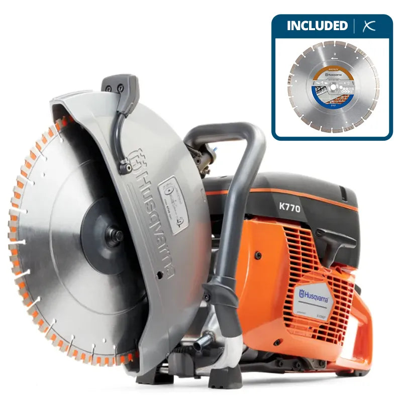 Husqvarna K770 Power Cutter 14"+ FREE DIAMOND DISC 14"