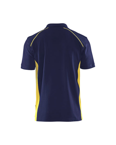 Polo shirt  Navy blue/Hi-vis yellow (8933)