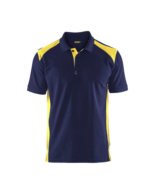 Polo shirt  Navy blue/Hi-vis yellow (8933)