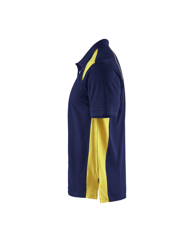 Polo shirt  Navy blue/Hi-vis yellow (8933)