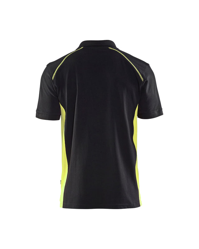 Polo shirt Black/Hi-vis yellow (9933)