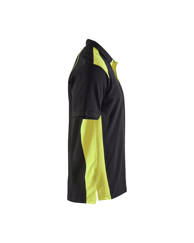 Polo shirt Black/Hi-vis yellow (9933)
