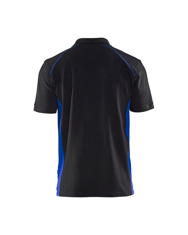 Polo shirt Black/Cornflower blue (9985)