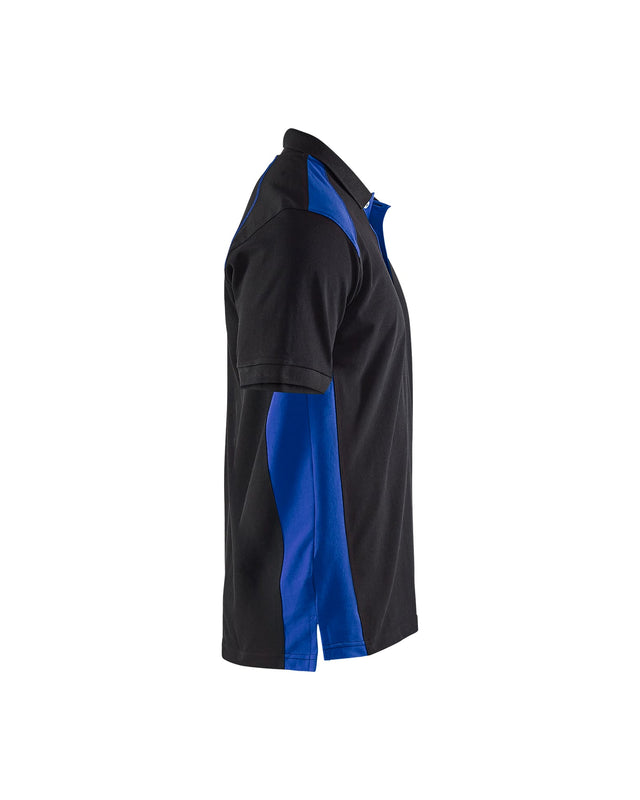 Polo shirt Black/Cornflower blue (9985)