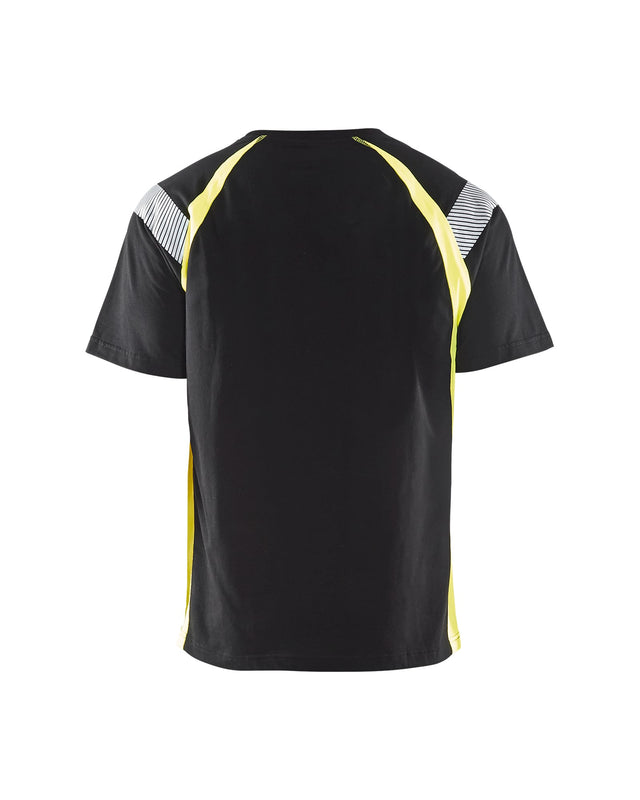 T-shirt Black/Hi-vis yellow (9933)