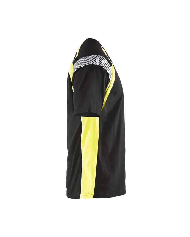 T-shirt Black/Hi-vis yellow (9933)