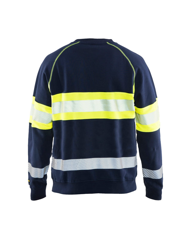 Hi-Vis Sweater  Navy blue/Hi-vis yellow (8933)