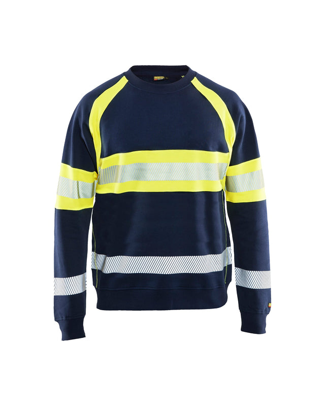 Hi-Vis Sweater  Navy blue/Hi-vis yellow (8933)